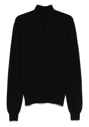 Mugler cut-out sweater - Black