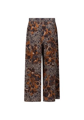 Weekend Max Mara floral-print trousers - Brown