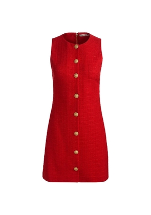 alice + olivia Cade button sleeveless mini dress - Red