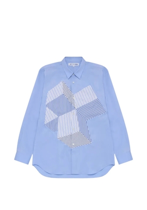Comme Des Garçons Shirt striped-detail shirt - Blue