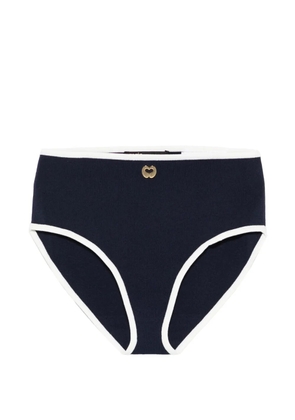 Maje contrast-trim brief shorts - Blue