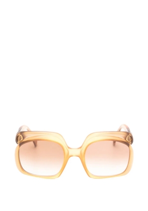 Christian Dior Pre-Owned 1970s rectangle-frame sunglasses - Brown