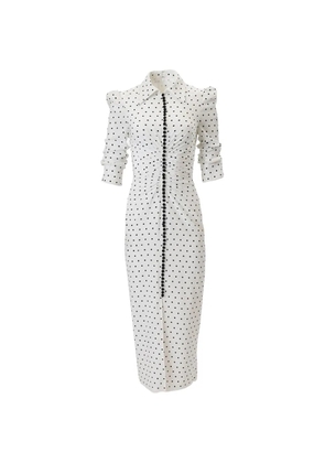Carolina Herrera polka-dot dress - White