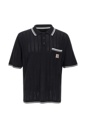 Carhartt WIP Ramsey striped-trim polo shirt - Black