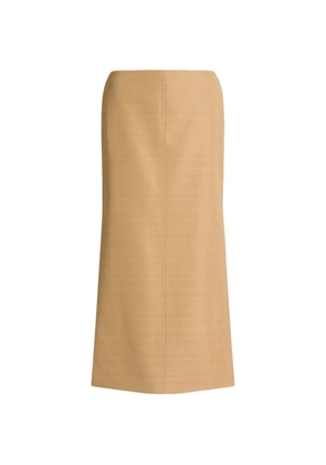 Alberta Ferretti side slit skirt - Neutrals