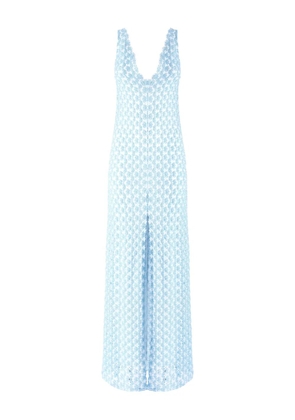Missoni crochet-knit dress - Blue