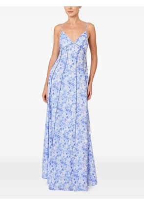 Rosie Assoulin V-neck floral dress - Blue