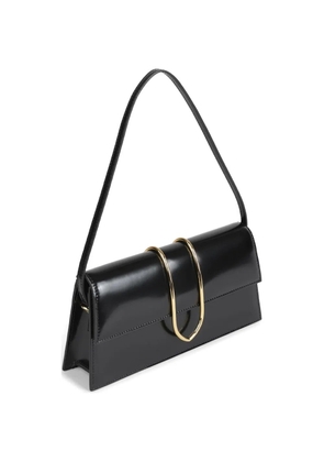 Jacquemus metal flap shoulder bag - Black