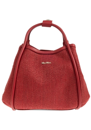 Max Mara extra-small Marine woven tote bag - Red