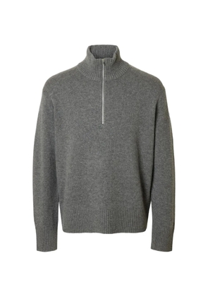 SELECTED half-zip sweater - Grey