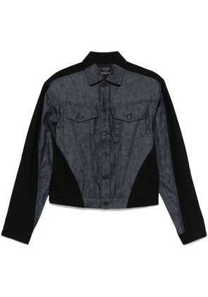 Mugler bi-color denim jacket - Blue