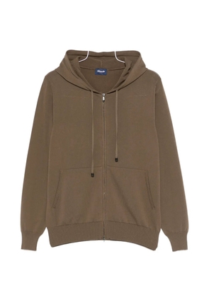 Drumohr zip hoodie - Green