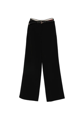 Max Mara fluid belt trousers - Black