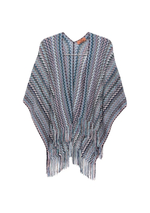 Missoni fringe chevron jacket - Blue