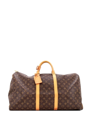 Louis Vuitton Pre-Owned Keepall Bag Monogram Canvas 55 travel bag - Brown