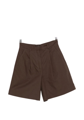 Weekend Max Mara Ecuba pleated shorts - Brown