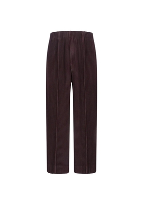 Homme Plissé Issey Miyake pleated trousers - Brown