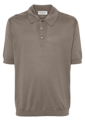 John Smedley Isis knitted cotton polo shirt - Neutrals