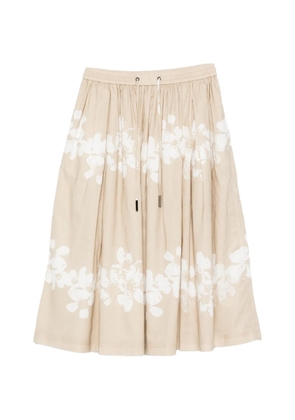 Iceberg floral print skirt - Neutrals