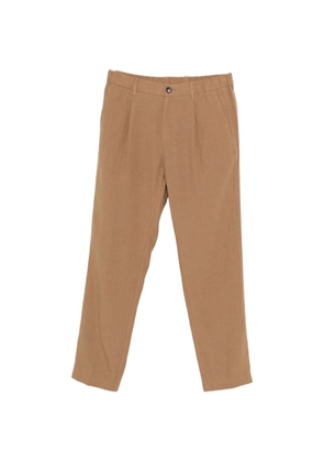 Herno pleated straight trousers - Brown