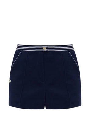 Lacoste striped-edge shorts - Blue