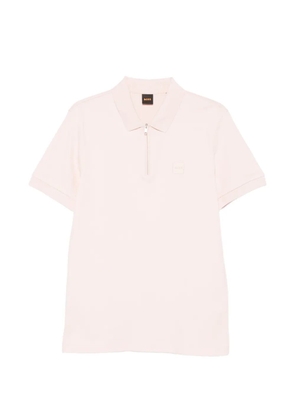 BOSS zip polo shirt - Pink