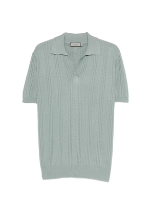 Canali polo-collar T-shirt - Blue