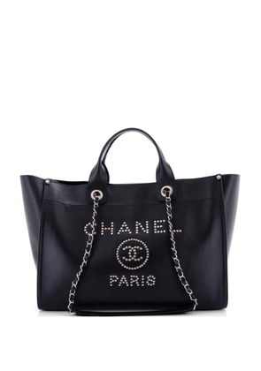 CHANEL Pre-Owned Deauville Studded Caviar Medium tote bag - Black