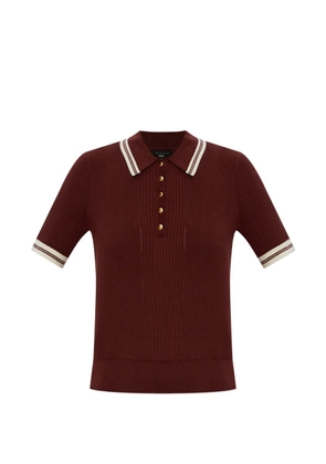 rag & bone Laurie polo shirt - Red