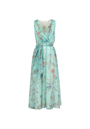 Eleventy floral-print midi dress - Green