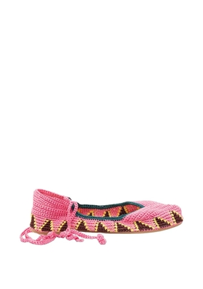 KASHURA High crochet ballet flats - Pink