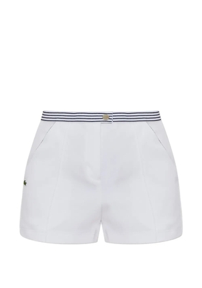 Lacoste striped-waistband shorts - White