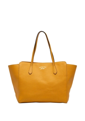 Gucci Pre-Owned 2016-2026 Medium Leather Swing tote bag - Yellow
