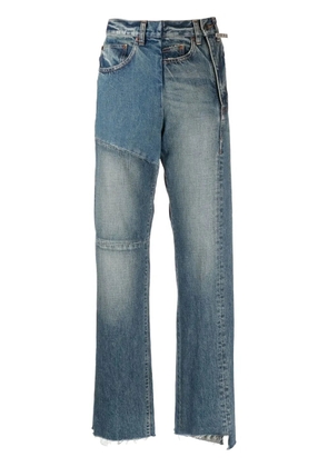 Maison MIHARA YASUHIRO high-rise straight-leg jeans - Blue