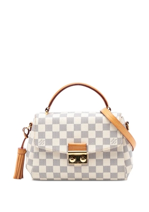 Louis Vuitton Pre-Owned 2017 Damier Azur Croisette satchel - White
