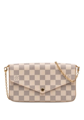 Louis Vuitton Pre-Owned 2021-2025 Damier Azur Pochette Felicie crossbody bag - White