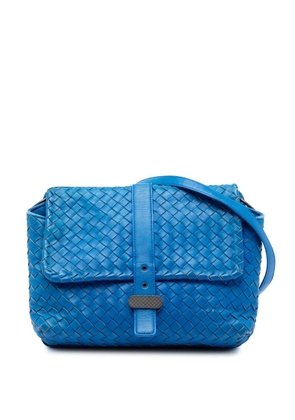 Bottega Veneta Pre-Owned 2012-2025 Nappa Intrecciato Double Sided Flap shoulder bag - Blue