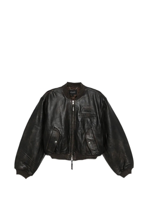 Ksubi cropped bomber jacket - Black