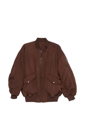 Ksubi zip-up bomber jacket - Brown