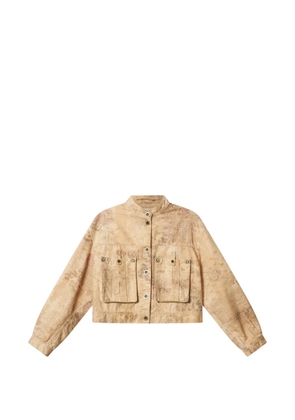 ISABEL MARANT Cyndel abstract-pattern jacket - Neutrals