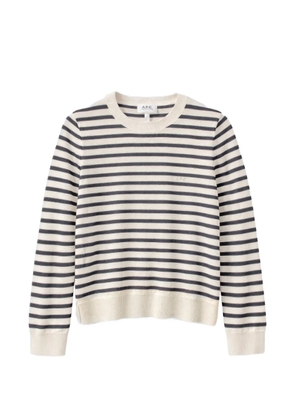 A.P.C. striped-pattern sweater - Neutrals