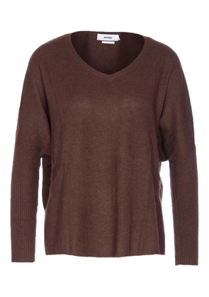 Not Shy V-neck cashmere sweater - Brown