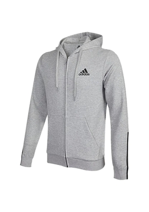 adidas 3-stripes zip-fastening hoodie - Grey