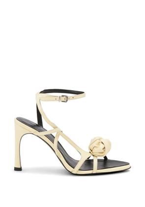 ROTATE BIRGER CHRISTENSEN Knot leather sandals - Neutrals