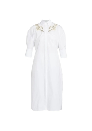 ERDEM embellished shirt dress - White