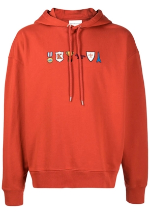 Maison Kitsuné Prizes motif-embroidered cotton hoodie