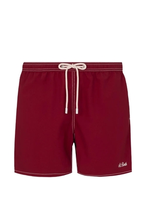 MC2 Saint Barth contrast-stitching swim shorts - Red
