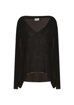 Parah V-neck top - Black