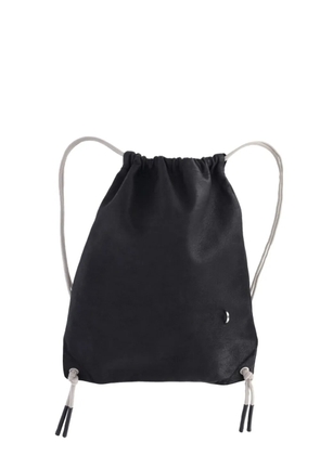 Rick Owens drawstring leather backpack - Black