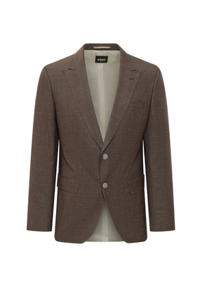 BOSS peak lapel blazer - Brown